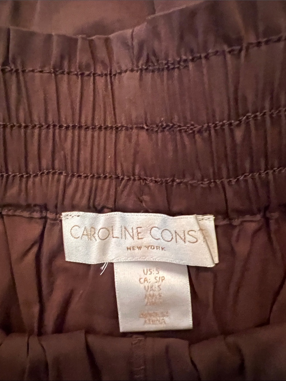 Caroline Constas Chocolate Brown Tank Top with Shorts Matching Set Small - Picture 5 of 5